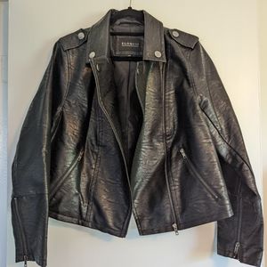 Eloquii Faux Leather Moto Jacket
